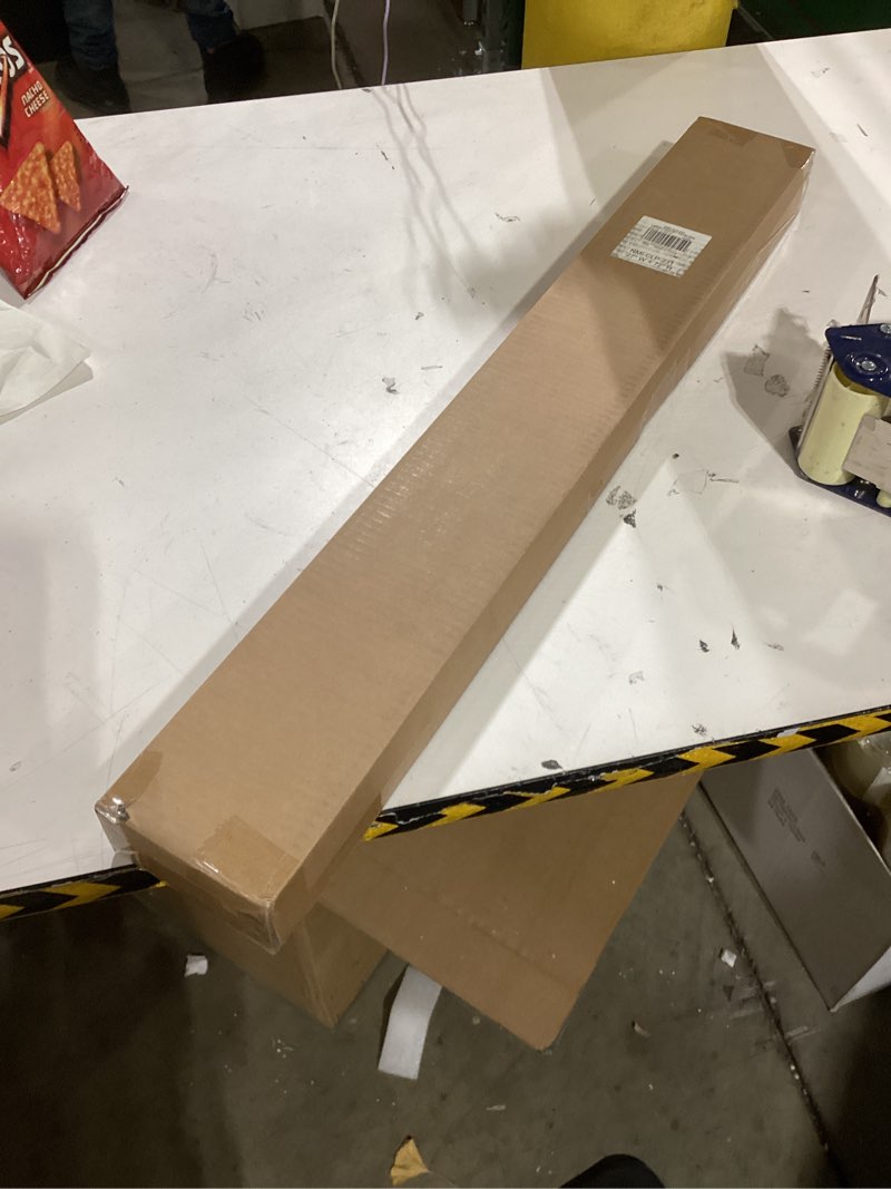 Condition photo showing As Is for LazBlinds No Tools No Drill 1" Vinyl Mini Blinds, Cordless Blinds for Windows, Light Filtering Horiz