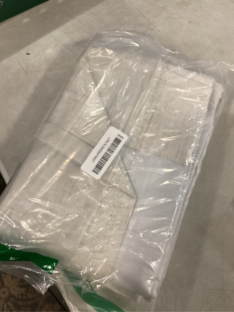 Condition photo showing Good Condition for guken cream linen blackout curtains 84 inch length 2 panels set for living room bedroom back tab thermal insulated 100% black out drapes room darkening window curtain ivory natural beige cream 52"w x 84"l (pack of 2)
