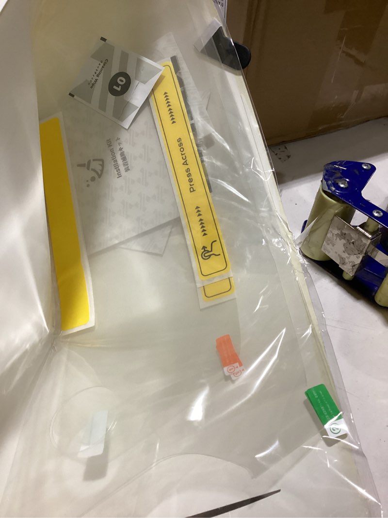 Condition photo showing As Is for (4pcs) 2024 2025 2026 traverse screen protector for chevy traverse (17.7in navi+11in dash) (ls/lt/z71/rs/high country), 2025 chevy traverse accessories touch sensitive/hd transparent 17.7"&11" (17.7in navi+11in dash) 2024+