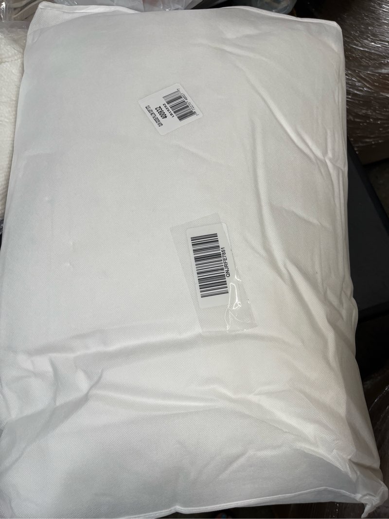 Condition photo showing New/Like New for luxe goose down pillow, standard, soft/medium