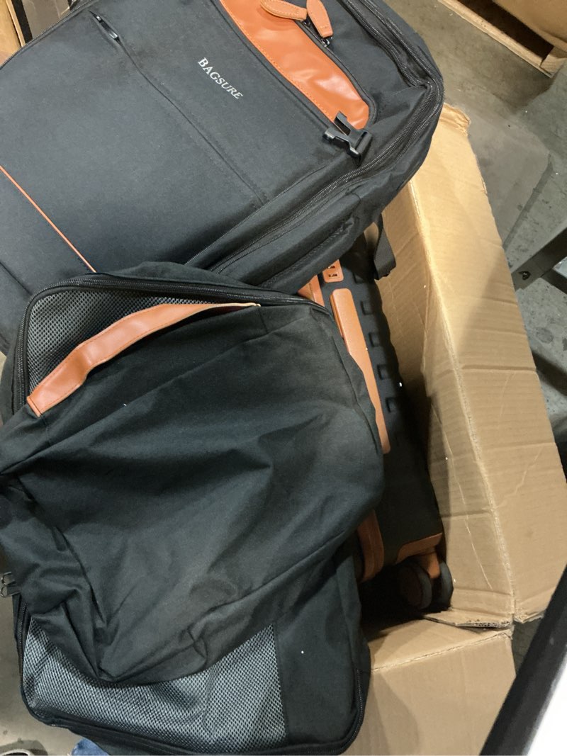 Condition photo showing Good Condition for (Similar)Velaybor Luggage Sets 3 Piece with Spinner Wheels, Lightweight PC Hardside Suitcase with TSA Lock & YKK Zippers, 20 Inch Carry On Luggage with Travel Bag for Men and Women, Black Black 3 Piece Set (20inch)