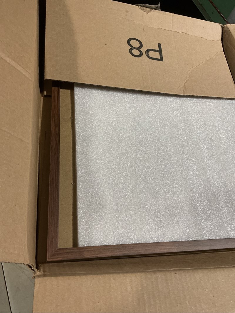 Condition photo showing Good Condition for upsimples 16x20 Picture Frame, Display Pictures 11x14 with Mat or 16 x 20 Without, Wall Hanging Poster Frame, Brown, 1 Pack Brown 16x20