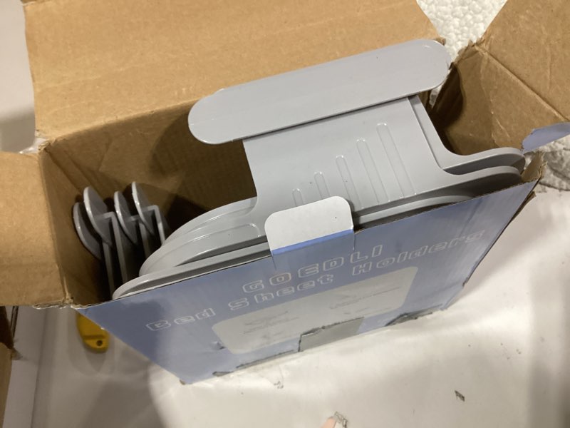 Condition photo showing Good Condition for Lock Sheet Holders - No More Loose Sheets, Secure Bed Sheets, 4Pcs Fits All Kinds of Sheets and Mattress Sizes, ABS Material with High Flexibility, Easy One-Time Installation (Gray)