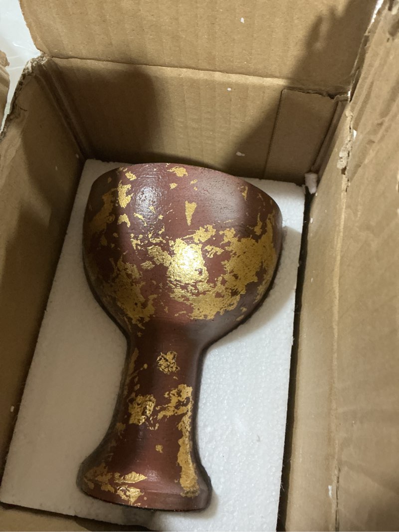 Condition photo showing Good Condition for playcoshow holy grail cosplay accessories collection resin replica halloween christmas home decoration xmas decor (gold)