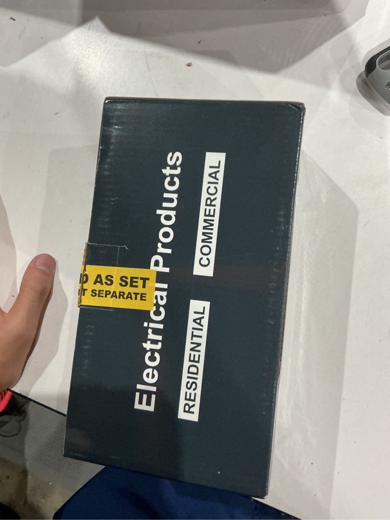 Condition photo showing New/Like New for electeck 5 pack gfci outlets 15 amp, non-tamper resistant, decor gfi receptacles with led indicator, ground fault circuit interrupter, wallplate included, etl listed, white white button 5 pack