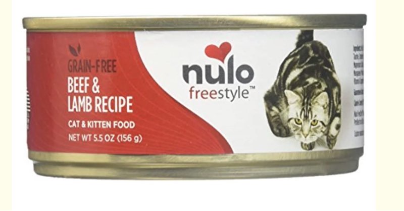 Use by 02/20/27 Nulo Cat Grain-Free Wet Cat Food - Beef & Lamb - 24 X 5.5Oz
