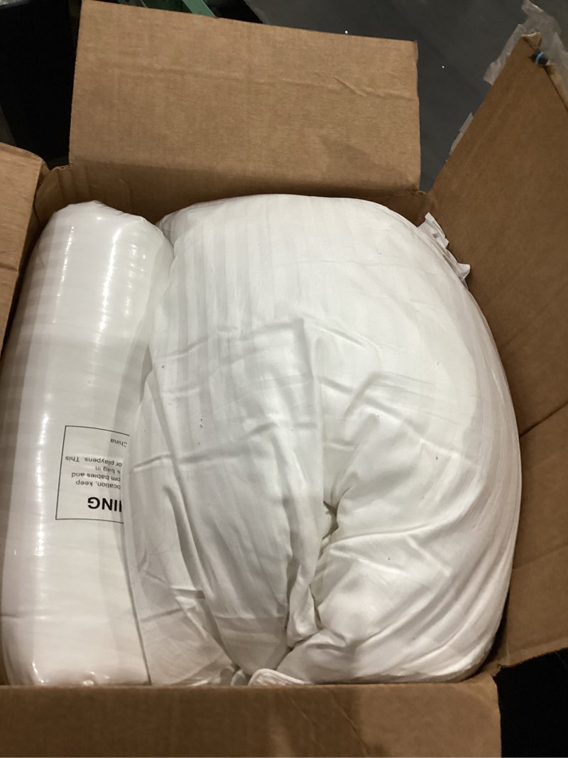Condition photo showing As Is for beckham hotel collection bed pillows standard/queen size set of 2 - original soft down alternative pillow for sleeping - soft support for back, stomach or side sleepers queen / standard white
