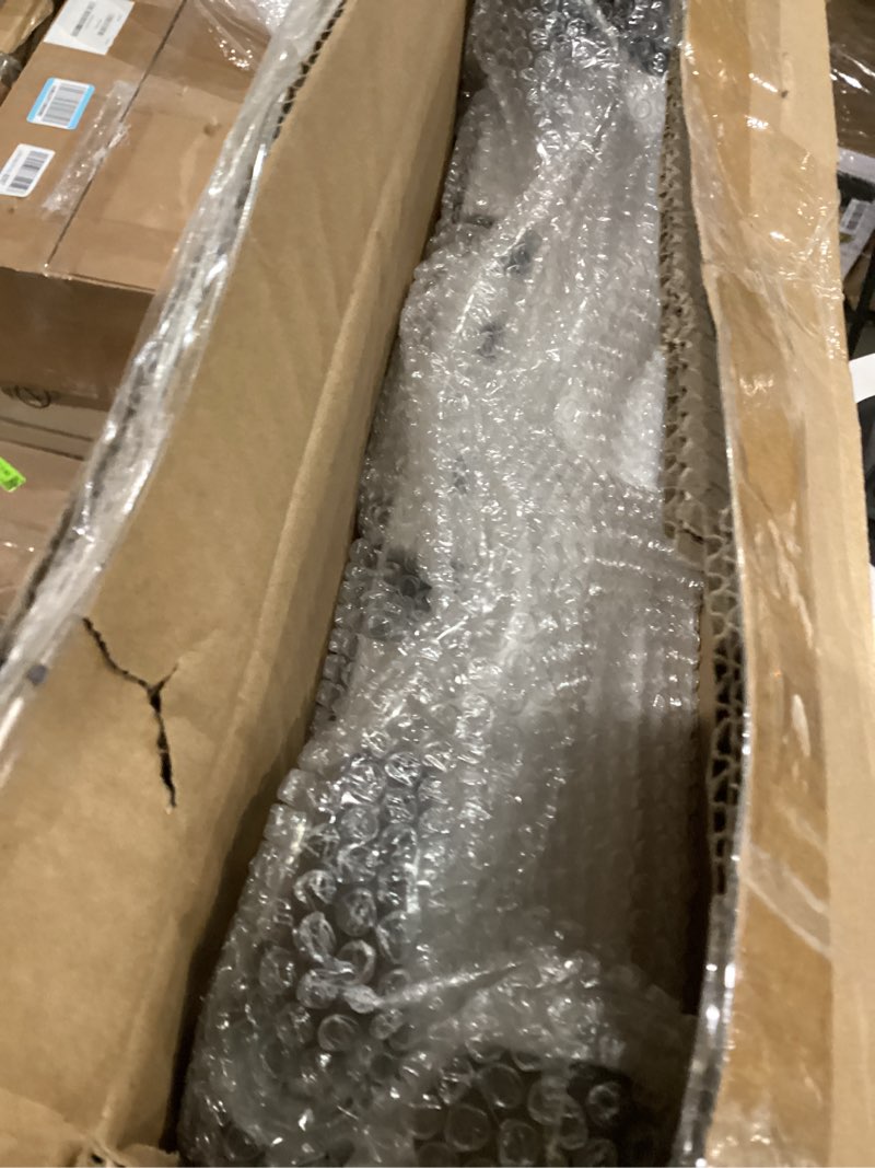 Condition photo showing As Is for Foldable Utility Cart Folding Portable Rolling Crate Handcart with Durable Heavy Duty Plastic Telescoping Handle Collapsible 4 Rotate Wheels for Travel,Shopping, Luggage, Office, Teacher(White)