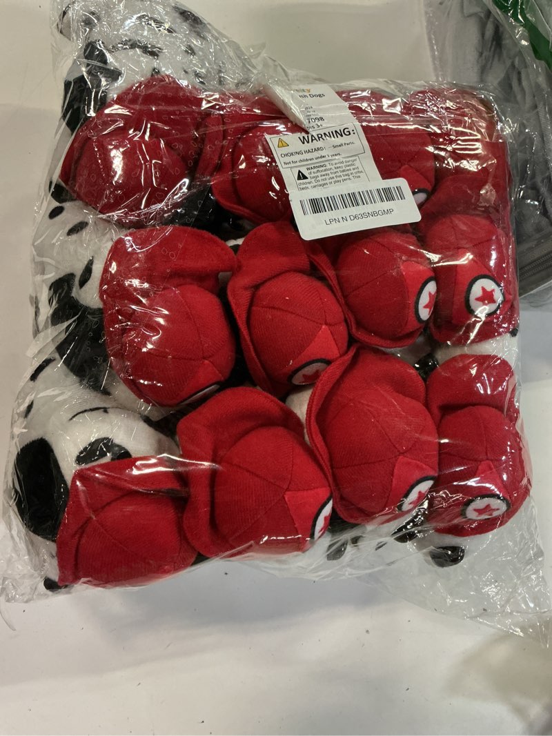 Condition photo showing Good Condition for 4e's novelty 12 pack dalmatians stuffed animals - soft stuffed dalmatian dog plush, 6” small dalmatian puppy plush with fire hat, dalmatian dog toy for kids, birthday party favors