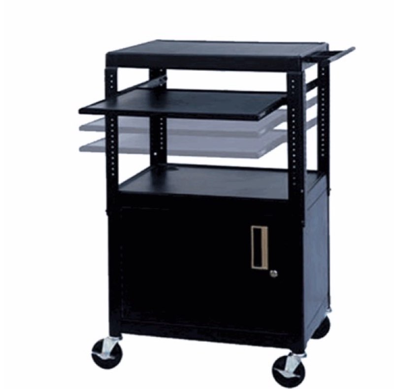  VTI Adjustable Height TV Cart with Cabinet FSCAB4226E