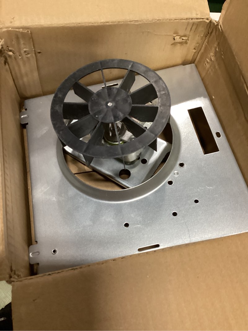 Condition photo showing As Is for 763rln b unit, 763rl b bathroom fan motor assembly compatible with nutone, 763rln, 763rl, 763rlnb, 763rln-r01 bathroom fan 50 cfm, fit 769rf, 769rl b unit 70 cfm, s0503b000, 2.0 sone, 9"x9"