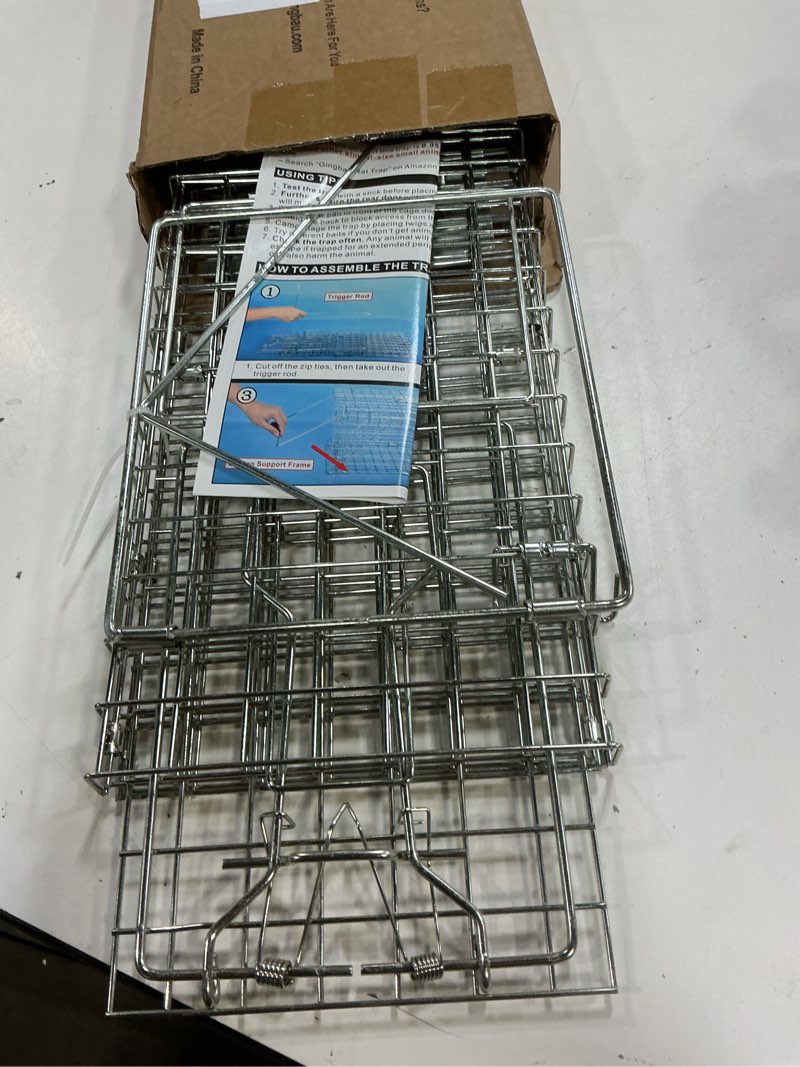 Condition photo showing Good Condition for gingbau squirrel trap foldable heavy duty humane live animal cage trap (not for mouse)
