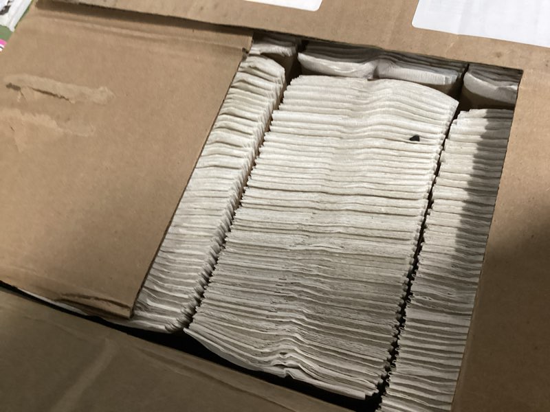 Condition photo showing Good Condition for pacific blue basic c-fold paper towel, 10 in x 13 in, 240 towels, 10 packs, 2400 total