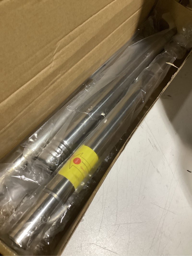 Condition photo showing Good Condition for firjoy closet rods for hanging clothes - heavy duty, length adjustable (silver, 42.5" - 52") silver 42.5" - 52"