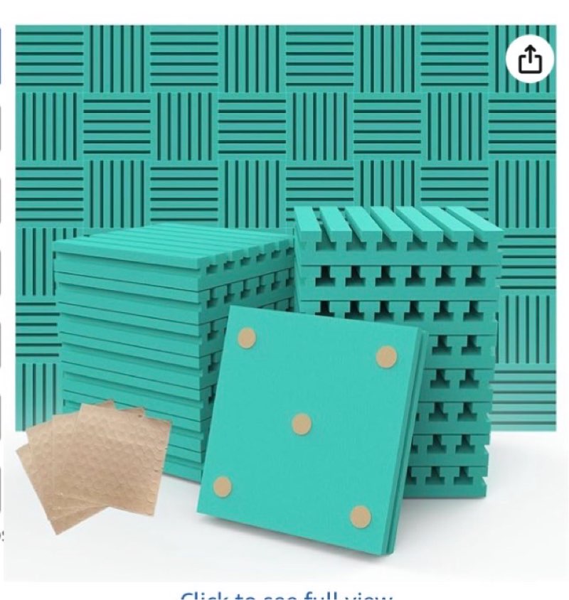 Acoustic Foam Panels, Sound Proof Foam Panels for Walls, Soundproofing Absorbing Panels Studio Noise