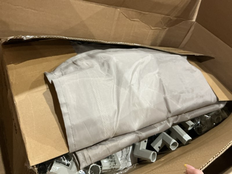 Condition photo showing Good Condition for Fodoss Baby Playpen with Mat, 59x59in Playpen for Babies and Toddlers, Kids Play Pen, Extra Large Baby Fence for Infants with Playmates, Toddler Playard Grey with mat 59x59 Inch