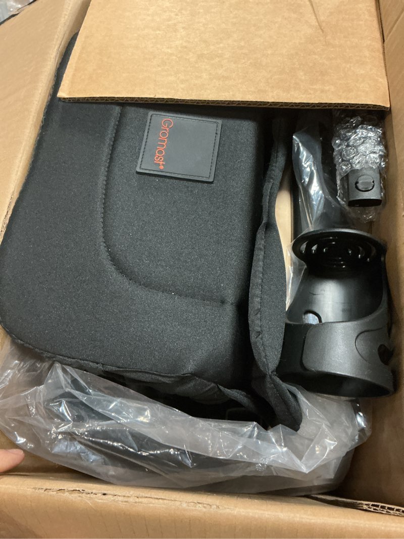 Condition photo showing Good Condition for gromast gravity folding baby stroller - portable travel toddler stroller w/adjustable backrest, canopy, footmuff & cup holder, lightweight and uv protected, one-hand automatic folding - beige