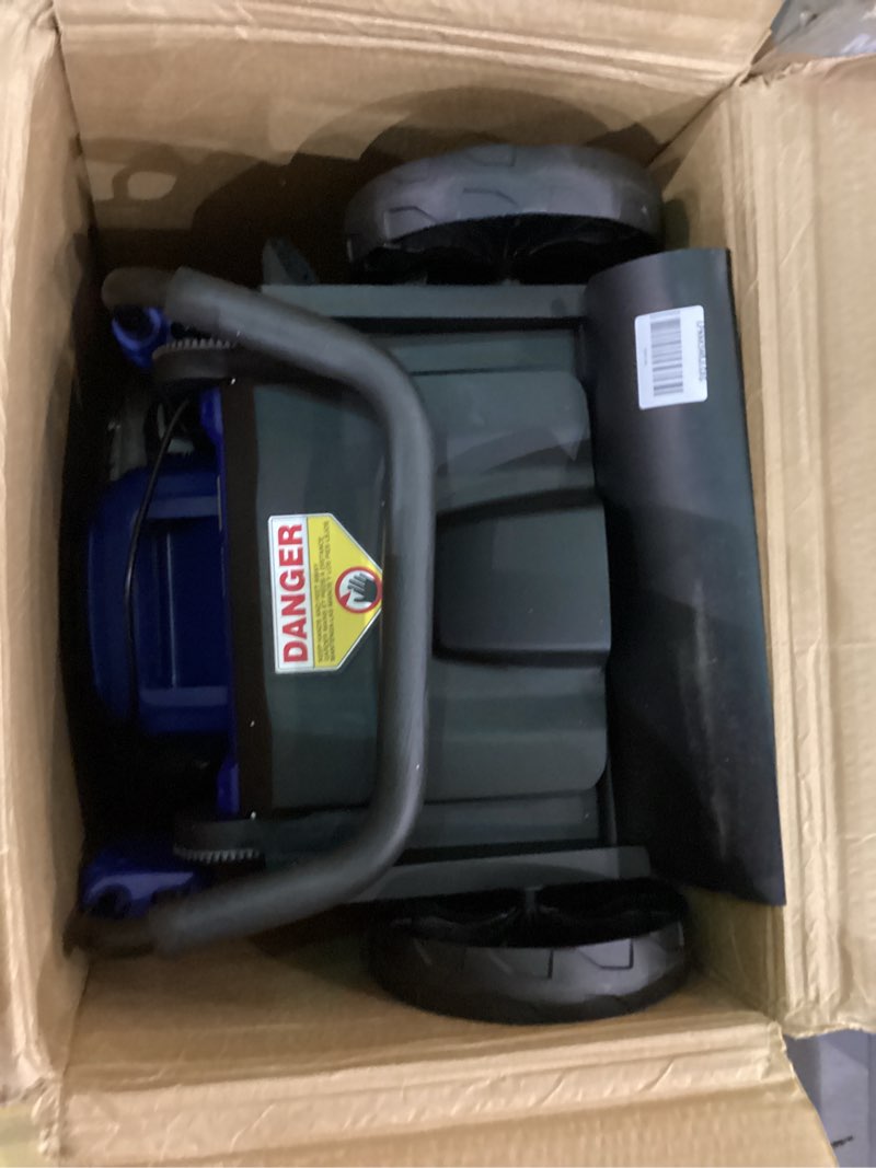 Condition photo showing As Is for Wild Badger Power 40V 18? Cordless Lawn Mower Brushless , 5,445 sq ft/0.125 ac, 1×4.0Ah Battery & Fast Charger, 5-Position Height ,for Small-to-Medium Lawns 40V 18" Push