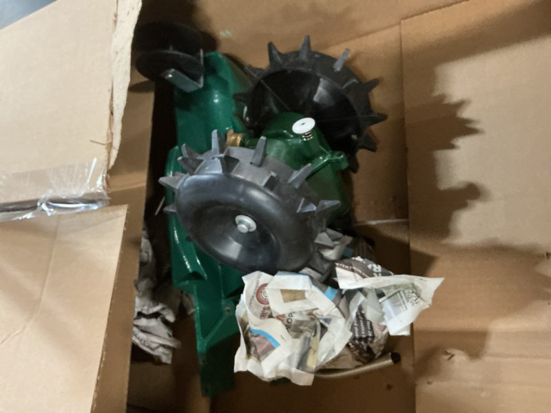 Condition photo showing As Is for Orbit 58322 Traveling Tractor Water Sprinkler Traveling Sprinkler