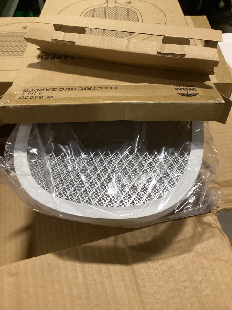 Condition photo showing New/Like New for wbm smart 2 in 1 electric bug zapper, mosquitoes trap lamp & racket, usb rechargeable electric fly swatter for home and outdoor powerful grid 3-layer safety mesh safe to touch