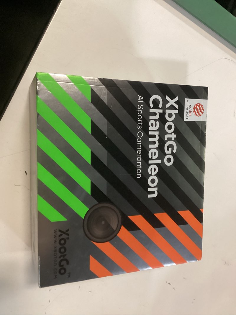 Condition photo showing New/Like New for xbotgo chameleon ai auto sports action camera - 4k 60fps soccer camera and basketball tracking camera for team sports, live streaming, no subscription, works with ios & android (lemon green)