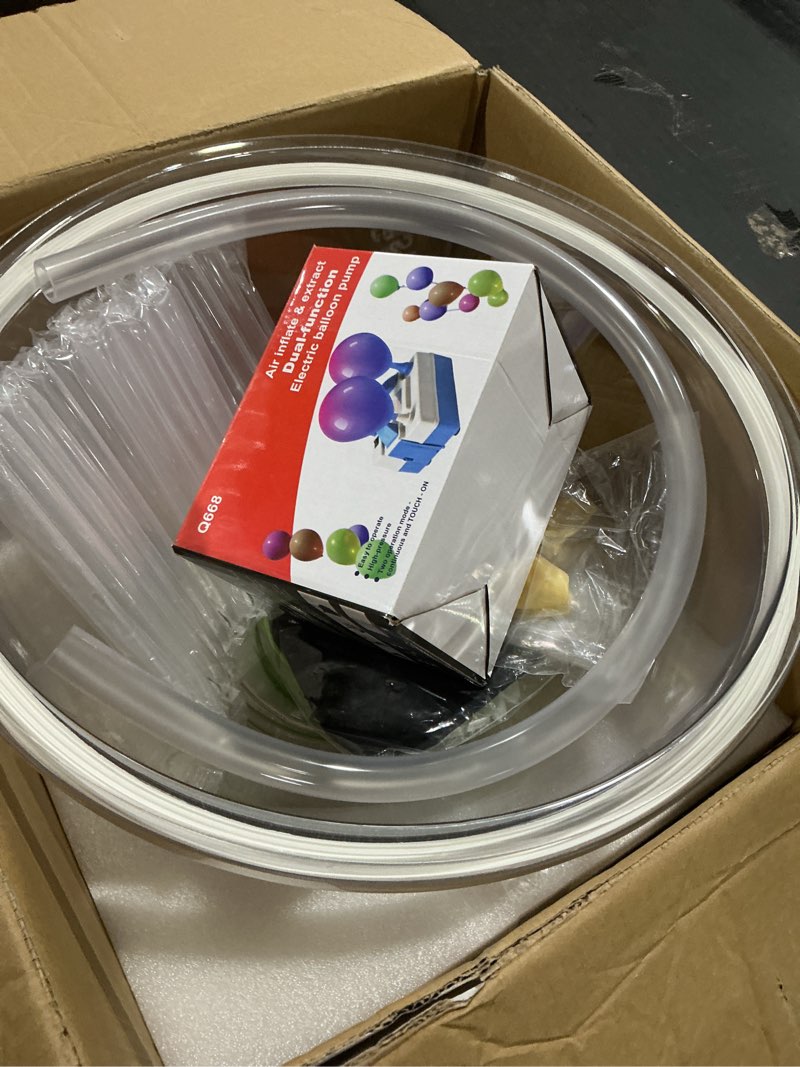 Condition photo showing Good Condition for New 17 inches Balloon Stuffer Kit Balloon Stuffing Machine to Wrap Gift Balloon Filling Kit with Balloon Expander, Air Pump, 5 bobo, 5 Latex Balloons