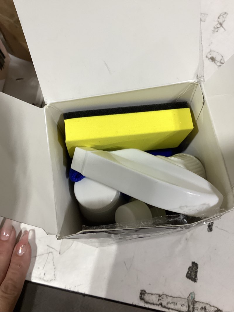 Condition photo showing New/Like New for advanced car headlight restoration kit: erase yellowing & oxidation restores clarity with long-lasting uv & hydrophobic ceramic shield - restoration fluid kit for cars, trucks and suvs 180ml headlight cleaner +20ml coating agent