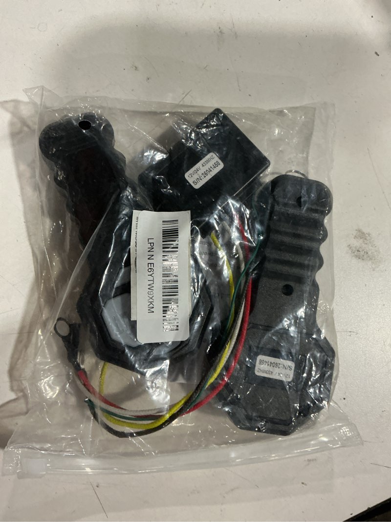 Condition photo showing As Is for winch accessories,car accessories 5 wire winchs controller,towing winch remote control systems with dual manual matching transmitter,fit for most truck,atv and suv winchs wireless system