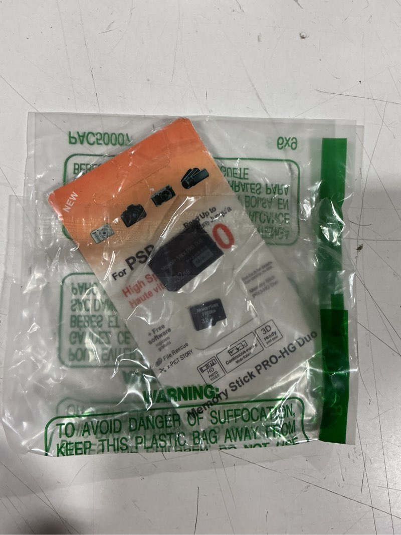 Condition photo showing As Is for original 32gb memory stick pro duo mark2 -compatible with psp 1000 2000 3000 and camera accessories storage card - high speed
