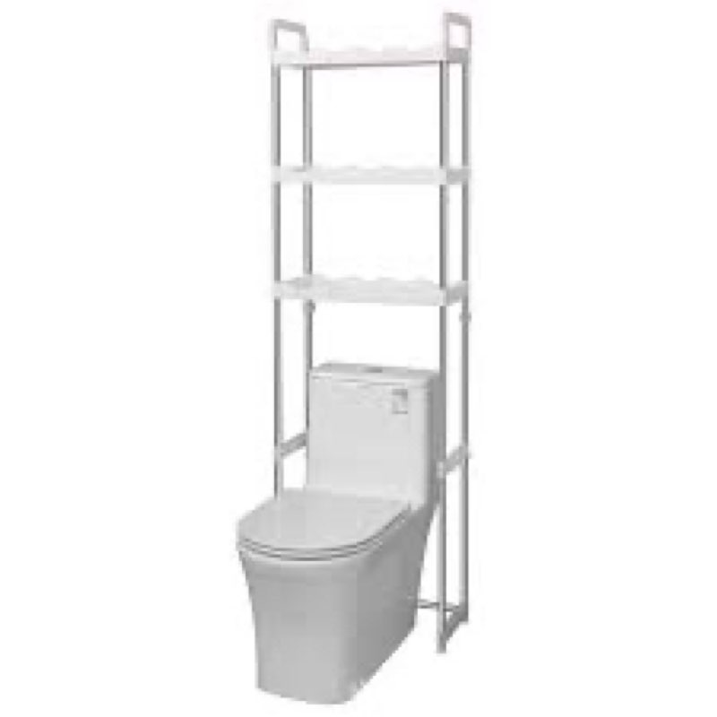 Over The Toilet Storage Shelf, Multipurpose Toilet Storage Rack, 3-Tier Shelf Bathroom Space Saver I