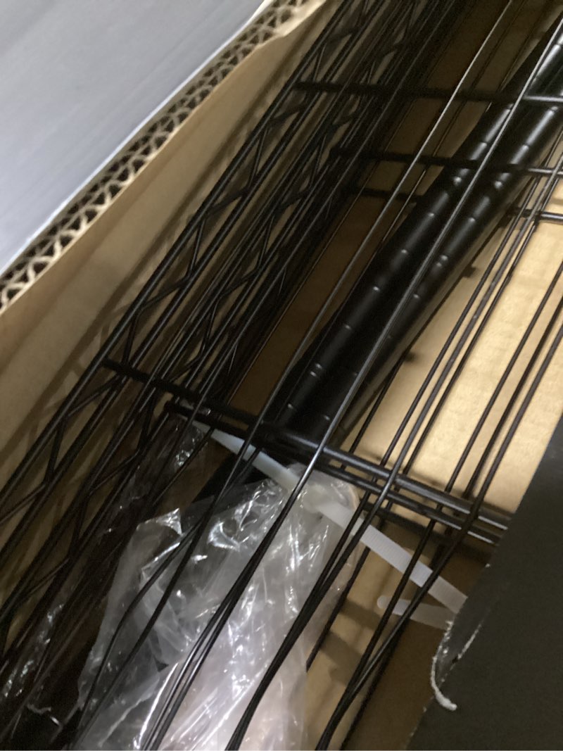 Condition photo showing As Is for p8 heavy duty clothes rack?with extended width design? rolling clothing racks for hanging clothes?portable garment rack with lockable wheels?51.2" w x 15.8" d x 80.5" h?max load 700lbs?black