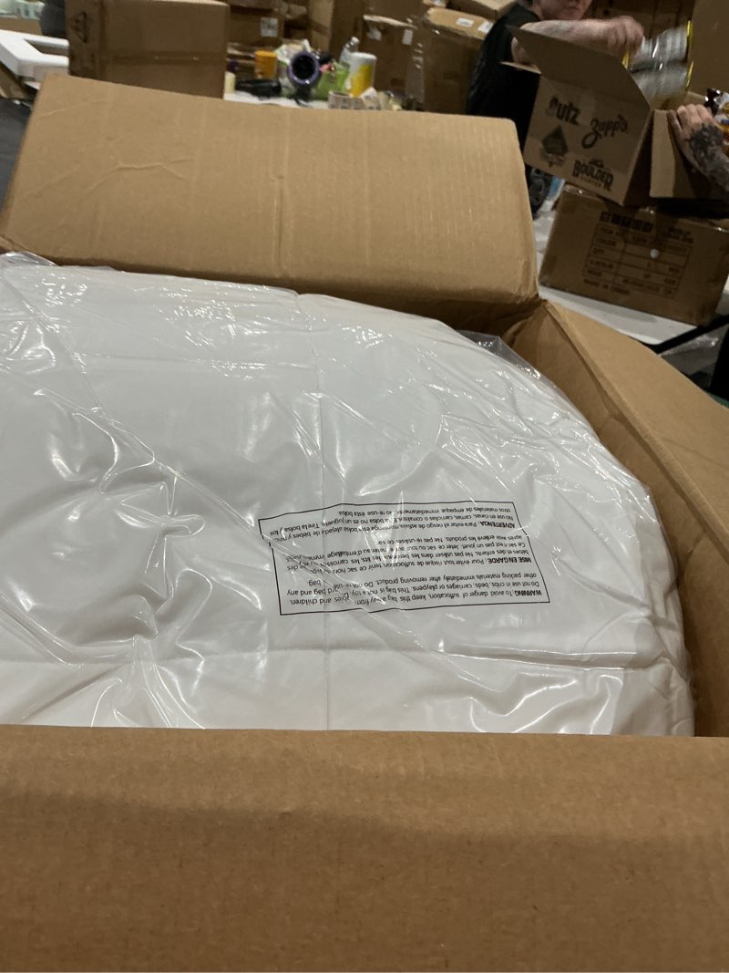 Condition photo showing Good Condition for sleep innovations dual layer 4 inch memory foam mattress topper, king size, ultra soft support, 3 inch cooling gel memory foam plus 1 inch fluffy pillow top cover king plush support topper