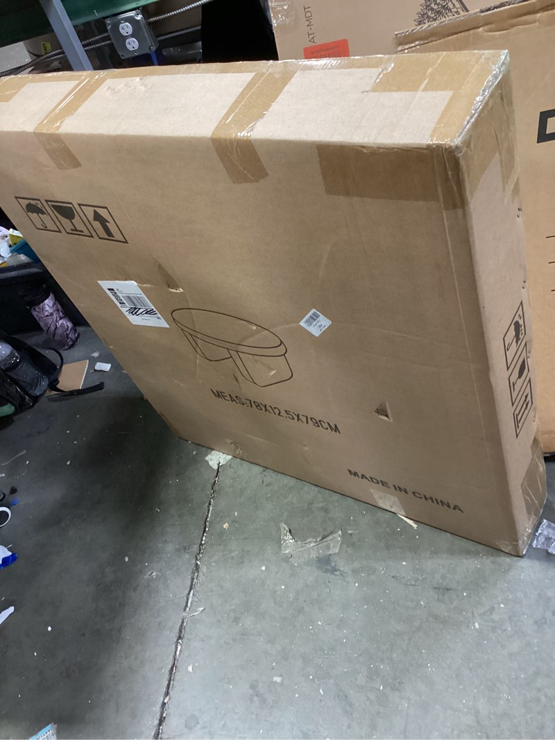 Condition photo showing New/Like New for Round Coffee Table,Modern Coffee Table,Unique Circle Coffee Tables,Metal Center Table for Living Room White, Great Circle?29.1 X 16.5?in? 29.5 x 16.5