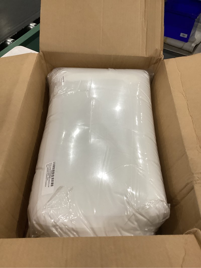 Condition photo showing Good Condition for royale linens 12 x 24 pillow insert - down alternative throw pillows insert - rectangle pillow pack of 2 white - bed & couch pillows - inner cushion for bed, cushion for living room - shams stuffer white - pack of 2 12x24 inch