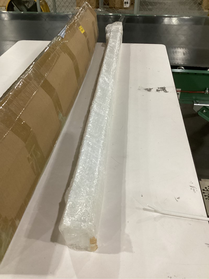 Condition photo showing New/Like New for 4FT Solid Wood Stair Handrail for Indoor Stairs, Outdoors Stair Railings, Sturdy Wall Mounted Non-Slip Safety Design, Elderly-Friendly & Child-Safe, with Banister Hardware and Brackets 4FT White