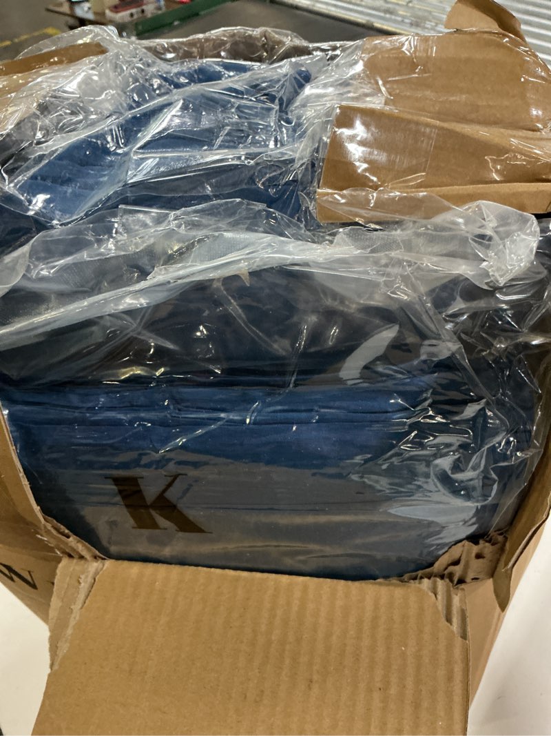 Condition photo showing Good Condition for wrensonge king size comforter set- 7 pieces soft serenity blue bed in a bag king with fitted sheet, flat sheet, 2 pillow shams, and 2 pillowcases-warm king bedding set for all season serenity blue king(102"x90")