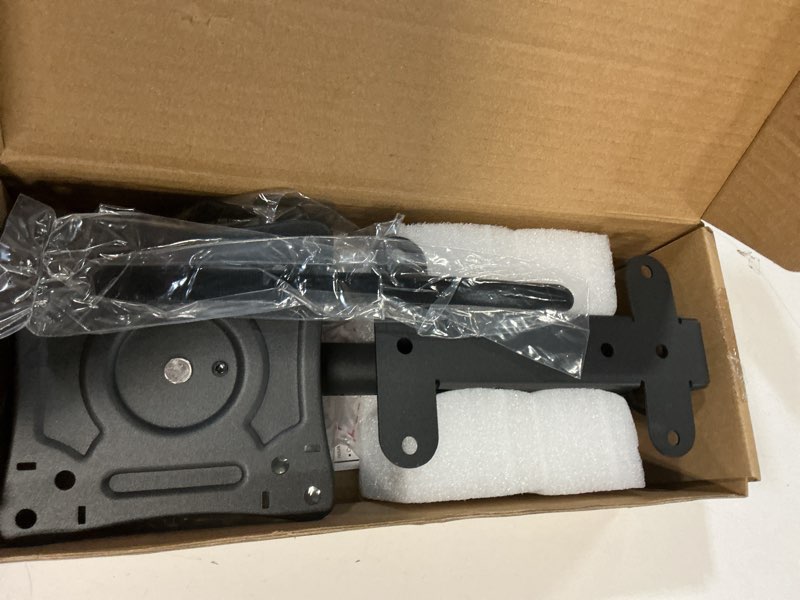 Condition photo showing New/Like New for mountup flip down ceiling tv mount for 13-40" tvs, full motion tv bracket with height adjustment, 360° swivel & rotate, fits flat & slanted ceilings, max vesa 200x200mm, up to 22 lbs, mu0049-l height 15.3'', floding
