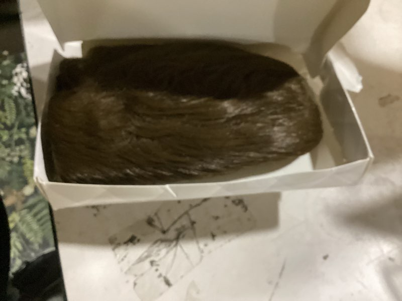 Condition photo showing New/Like New for mens brown wig, short men wigs natural fluffy cosplay costume synthetic mens wig for male guy halloween light brown