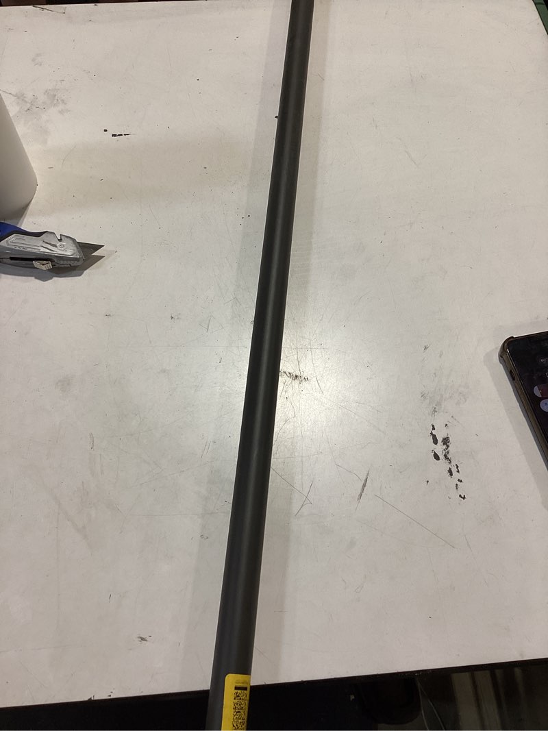Condition photo showing As Is for project source closet rod black metal closet rod 96-in x 1.3125-in similar product