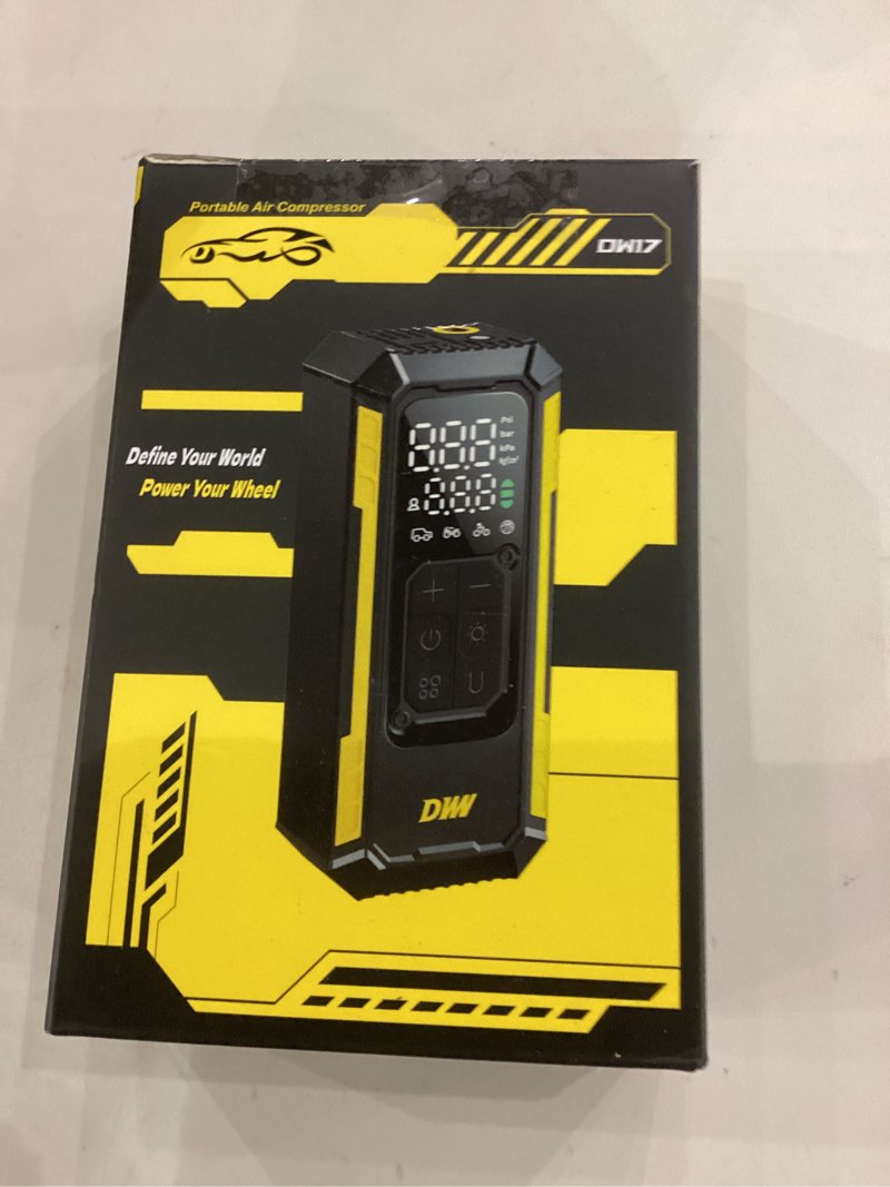 Condition photo showing Good Condition for This is a DWW DW17 portable air compressor. 