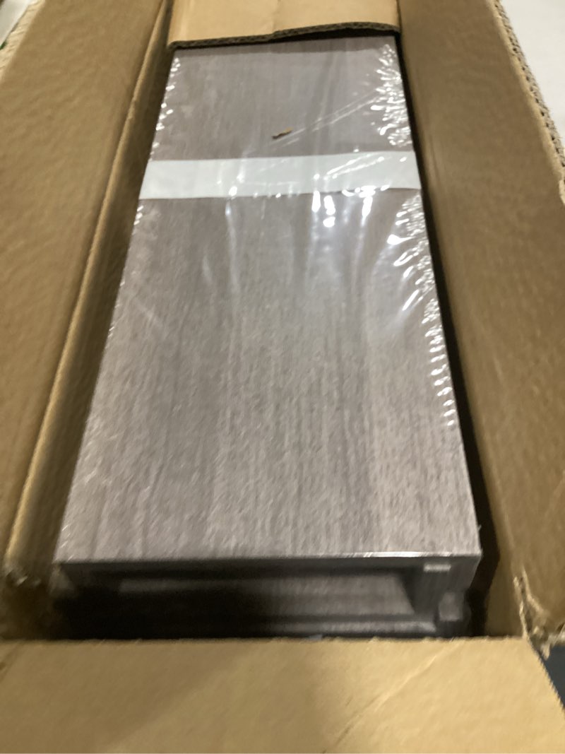 Condition photo showing New/Like New for upsimples floating shelves for wall, wall shelves for decor storage set of 6, wall mounted wood shelf for bedroom, living room, bathroom, kitchen, picture ledge shelf, grey grey 15.7in