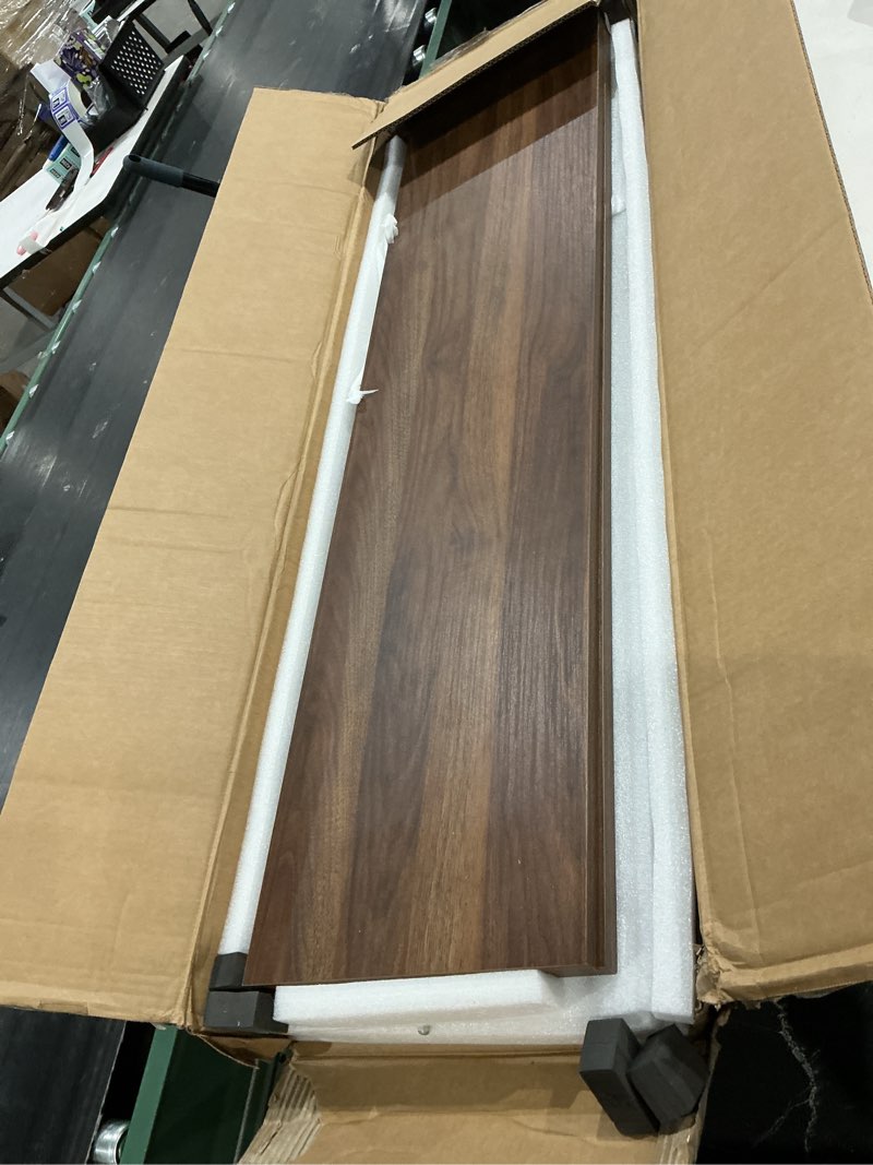 Condition photo showing Good Condition for agilestic electric standing desk, 48 x 24 inches height adjustable desk, sit stand up desk for work office home, ergonomic rising computer table with memory preset, dark walnut basic-dark walnut 48 x 24 inch