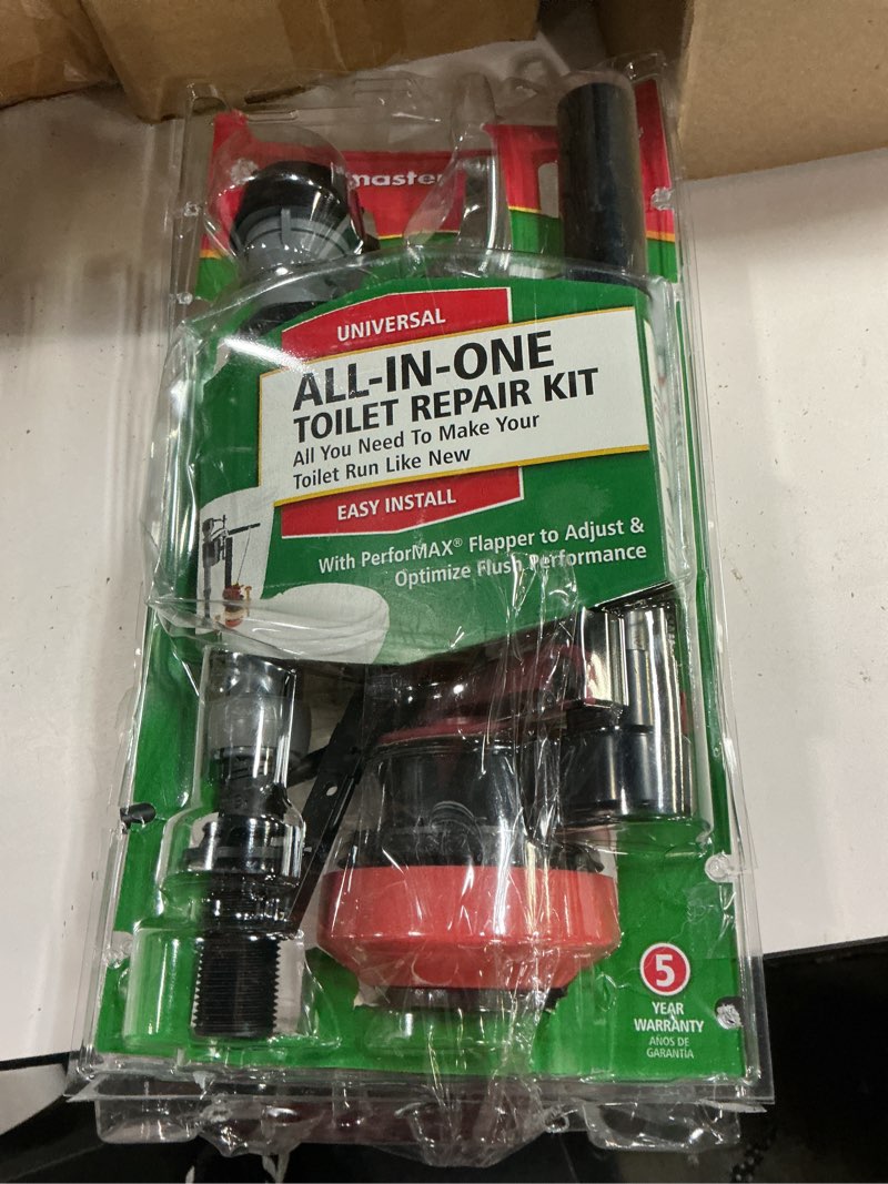 Condition photo showing Good Condition for fluidmaster 400akrp10 universal, all in one, complete toilet tank repair kit for 2-inch flush valve toilets 2 inches