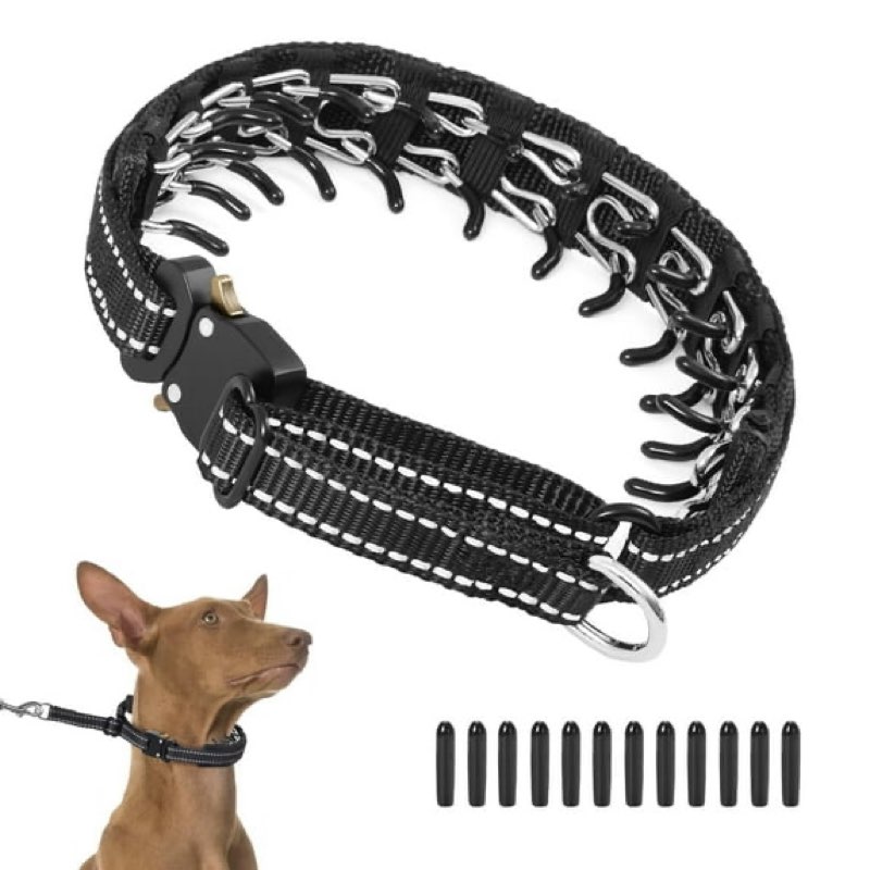 Martingale No Pull Dog Collar for Large Medium Small Dogs, Heavy Duty Nylon Reflective Adjustable An