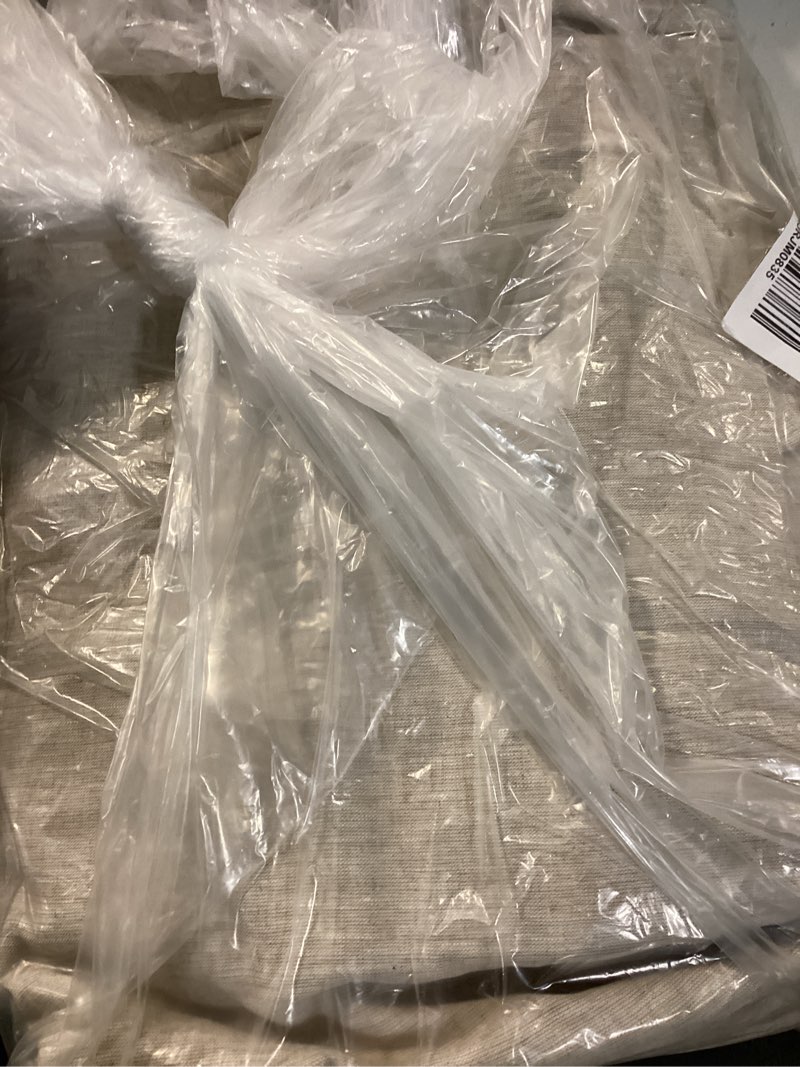 Condition photo showing New/Like New for european linen curtain - single panel, 96x96, flax
