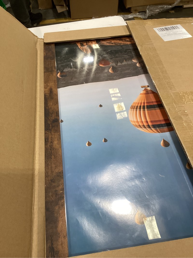 Condition photo showing Good Condition for 19x27 Picture Frame Deep Brown for Wall Hanging, Wood 19 x 27 Frame Poster Photo Frame for Wall Horizontally or Vertically, Deep Brown, 1 Pack