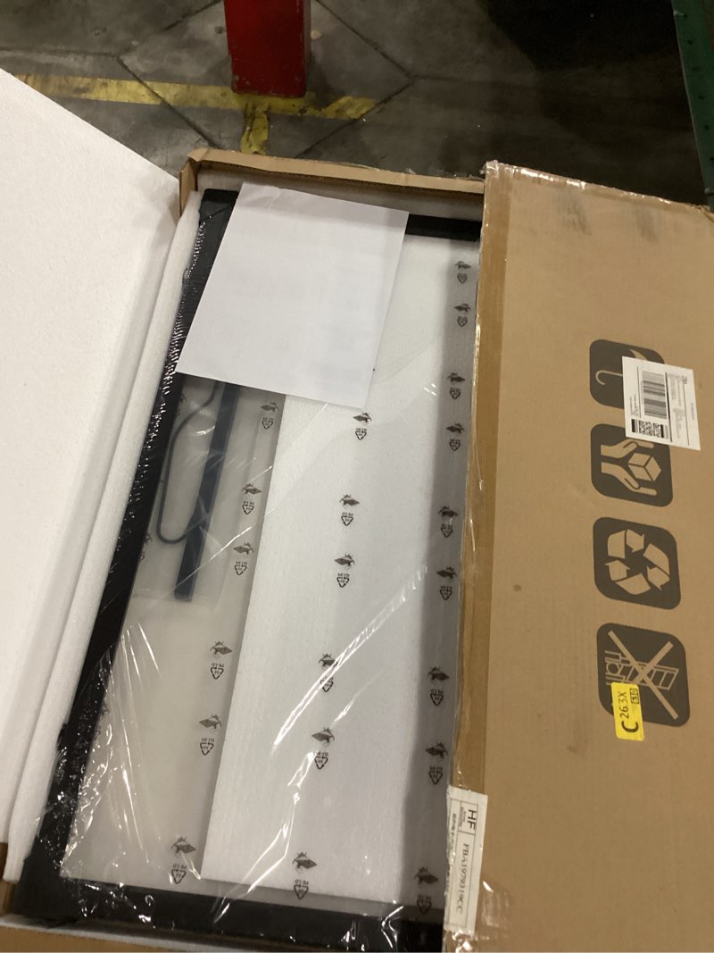 Condition photo showing New/Like New for 24x32 poster frame, black 24 x 32 frame for horizontal or vertical wall mounting, 1 pack black 24x32