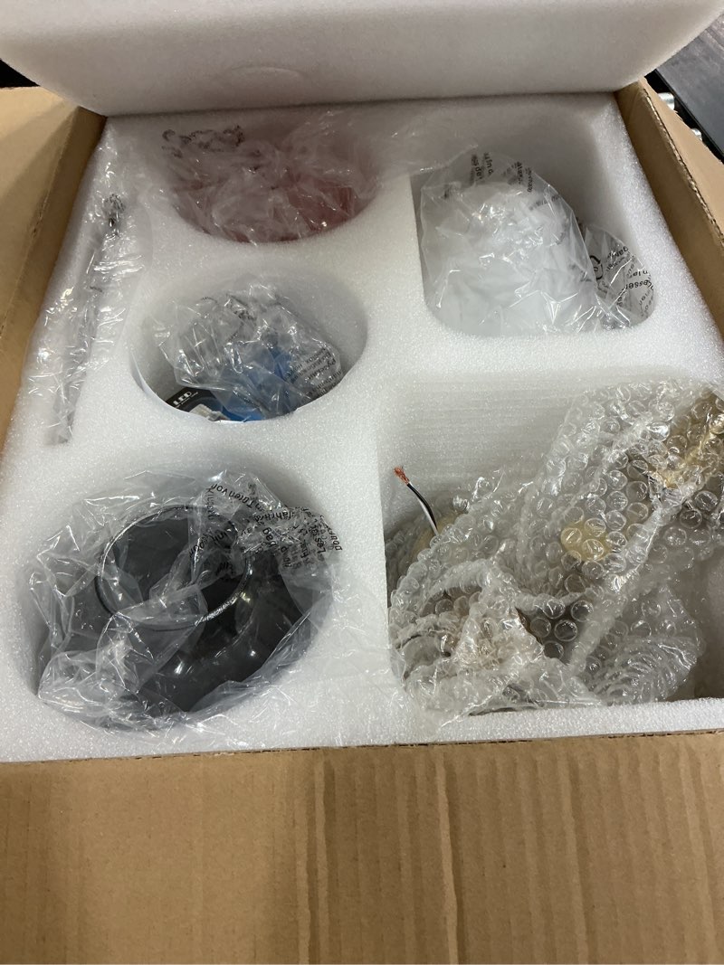 Condition photo showing Good Condition for (( missing one globe)) ))kco lighting modern colorful pendant light gold globe pendant lighting stained glass balloon chandelier light fixture colored glass pendant lights kitchen island for kids room
