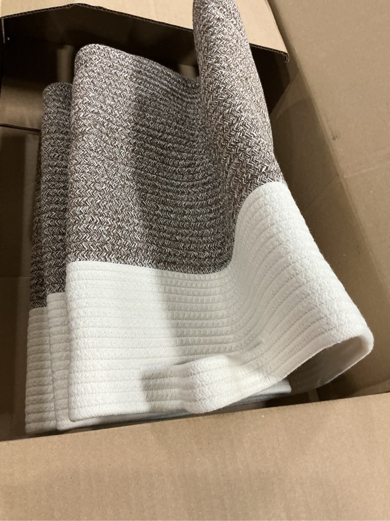 Condition photo showing Good Condition for OIASKET XXXL Supre Large Blanket Basket for Clothes, Towels, Pillows, 108L Cotton Rope Storage Baske