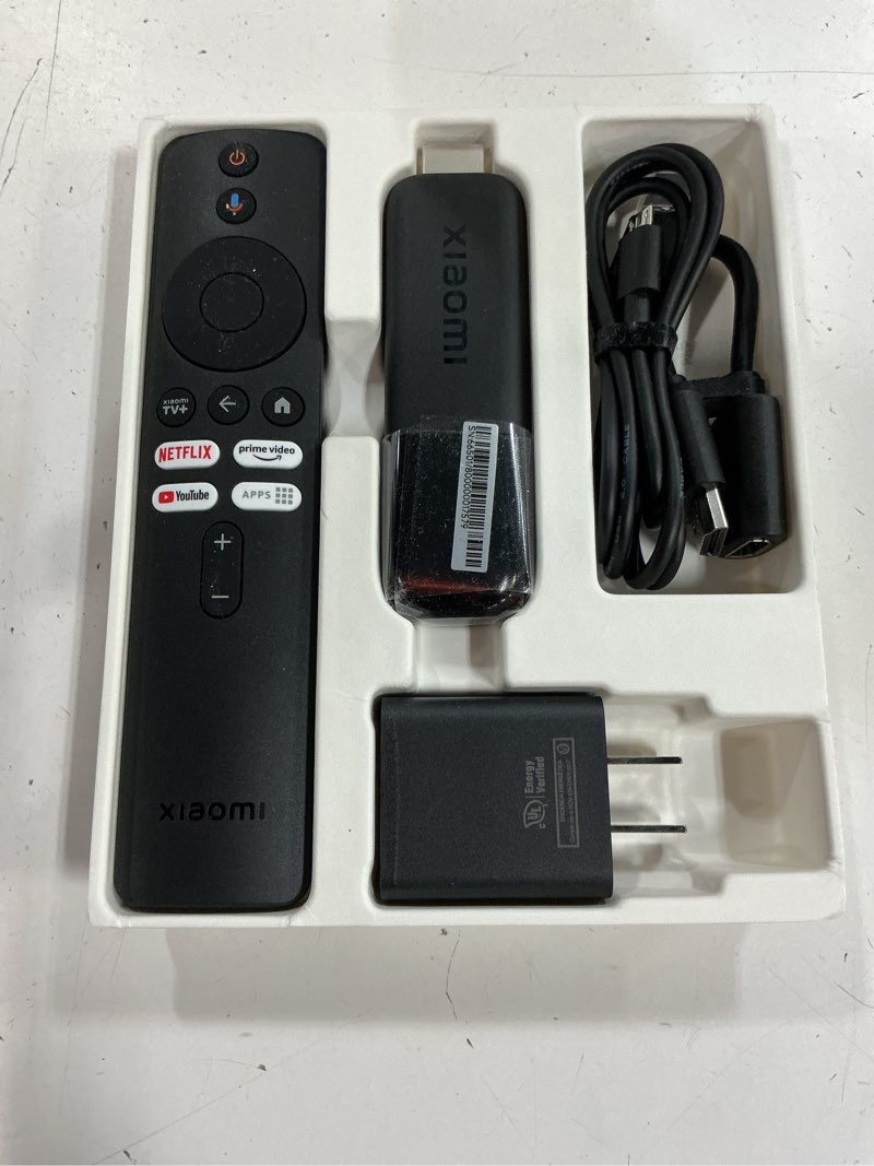 Condition photo showing Good Condition for xiaomi tv stick 4k (2nd gen) streaming media player device google tv cast dolby vision hdr10+ atmos dual band wi-fi 6 with 360° bluetooth voice remote control